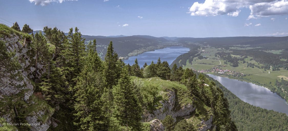 Vue aérienne de la ville du Sentier